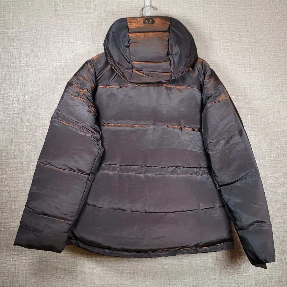 NWT Lululemon Wunder Puff Down Jacket Iridescent Brown Winter Coat Womens Size 6 - Picture 4 of 16